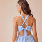 Damen Maxikleid mit gesticktem Design und luftiger Passform R&B