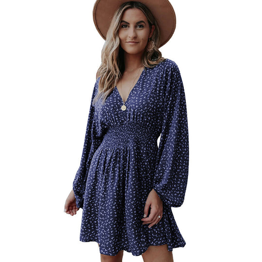 Damen zeitloses Kleid mit Raffungen R&B