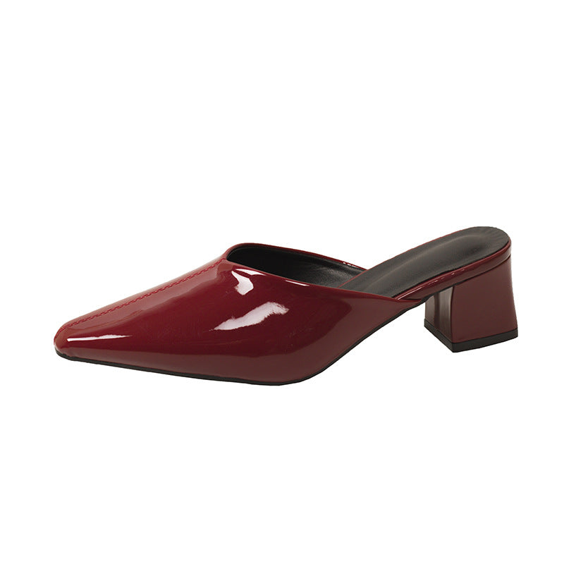Damen Modische Slingback-Pumps mit eleganter Spitze und Blockabsatz R&B
