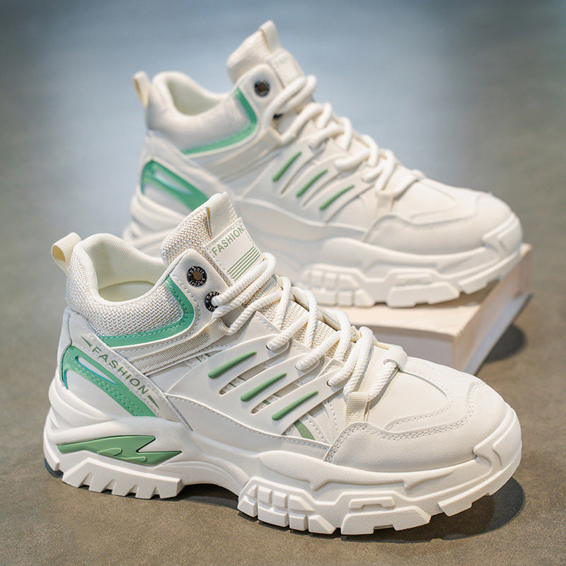 Damen Hochtop Sneakers mit robustem Design und stylischem Mesh-Einsatz