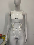 Damen Wickelbody mit einzigartigem Design und verstellbaren Riemen R&B