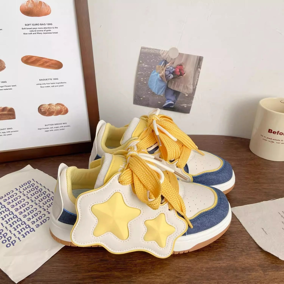 Damen Sneakers mit auffälligem Sternenmotiv und komfortabler Dämpfung R&B