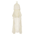 Damen leichtes Wickelkleid mit Volant und asymmetrischem Saum R&B