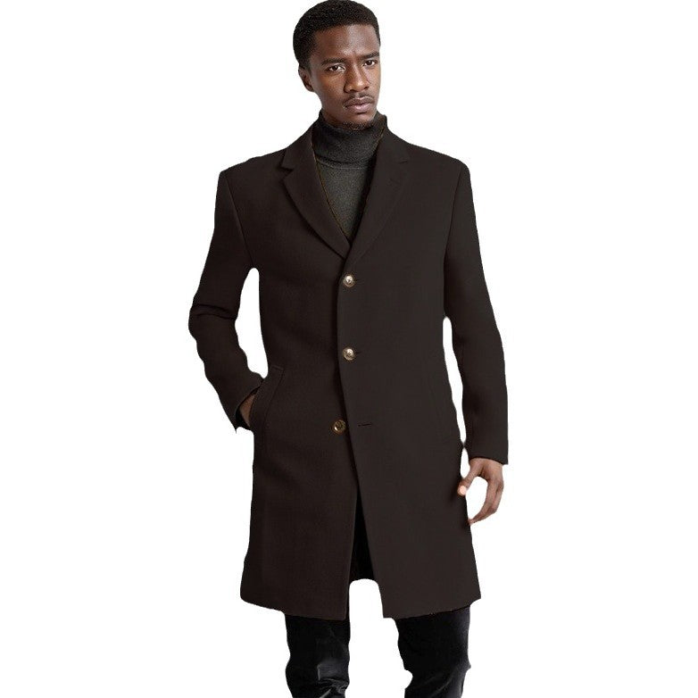 Herren eleganter Langmantel R&B