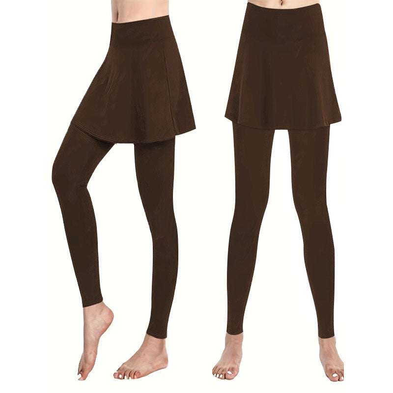 Damen Leggings mit integrierter Skirtschnitt R&B