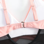 Damen Einteiler Badeanzug mit modischem Wickeldesign und figurformender Wirkung R&B