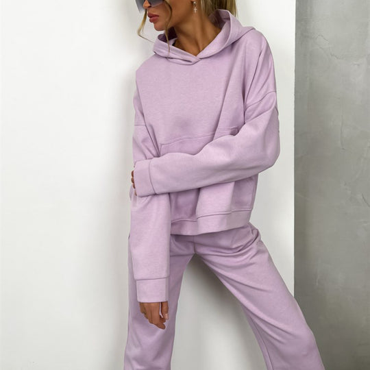 Damen Sweatpants-Set mit Kapuze R&B