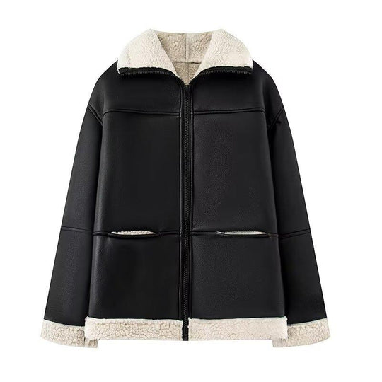 Damen Übergangsjacke mit warmem Teddyfutter R&B