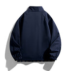 Herren lässige Übergangsjacke mit hohem Kragen und praktischen Reißverschlusstaschen R&B