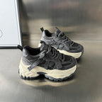 Damen Sportliche Chunky Sneakers mit atmungsaktiver Mesh-Oberfläche und stabiler Sohle R&B