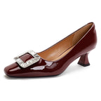 Damen elegante Ballerinas mit geschmackvollem Strassakzent