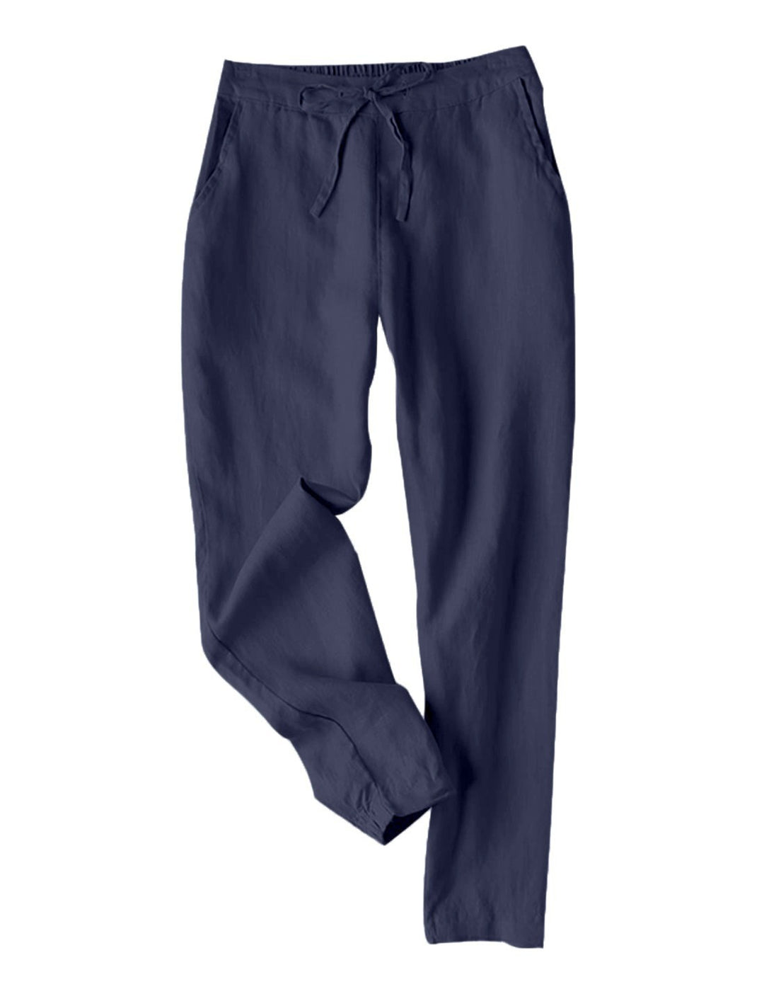 Damen Leichte Chinohose aus atmungsaktivem Leinenmix mit verstellbarem Bund R&B