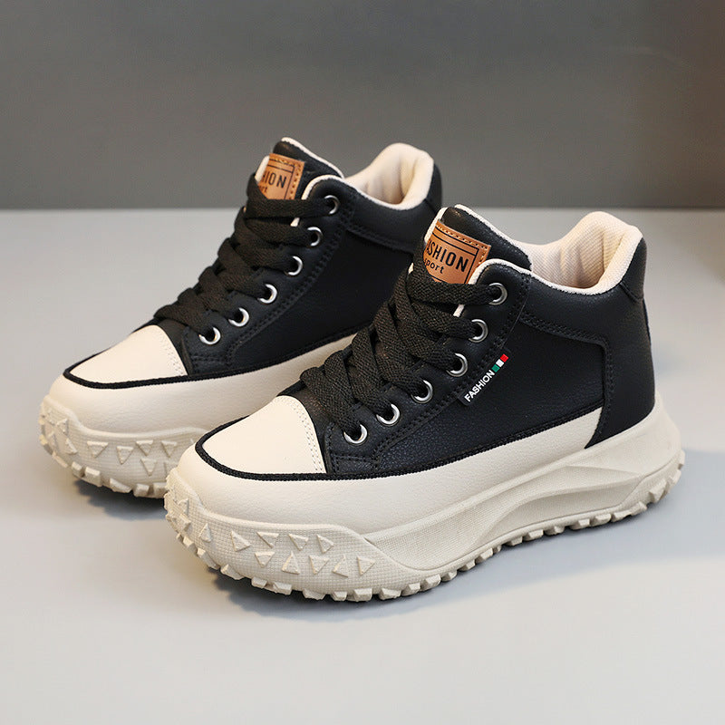 Damen Sportliche High-Top Sneakers mit rutschfester Gummisohle und hohem Tragekomfort R&B