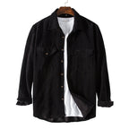 Herren Karierte Overshirt aus hochwertigem Baumwollmischung mit Brusttaschen