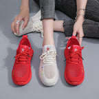 Damen Luftige Freizeitsneaker mit atmungsaktiver Mesh-Oberfläche R&B