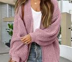 Damen Kuschelige Strickjacke R&B
