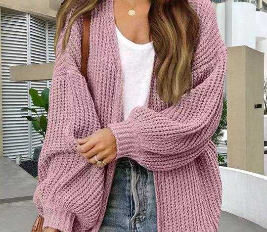 Damen Kuschelige Strickjacke R&B