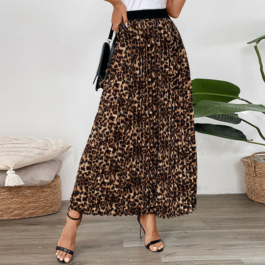 Damen Maxirock mit Leopardenmuster R&B