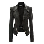 Damen jacke mit asymmetrischem Reißverschluss und stilvollen Zipper-Details R&B