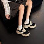Damen Chunky Sneaker mit hochwertigem Wildleder-Obermaterial und rutschfester Sohle R&B