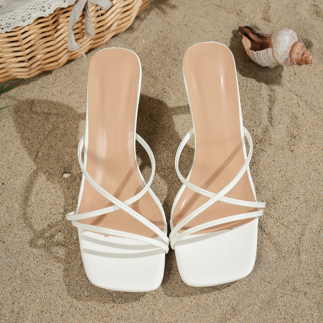 Damen elegante Riemchen-Sandaletten mit modischem Plateau R&B