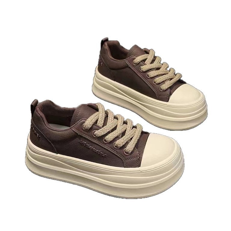 Damen modische Sneaker mit kontrastierender Sohle und elastischem Schnürsystem R&B