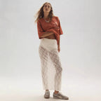 Damen Spitzenrock im langen, eleganten Design mit hohem Schlitz R&B