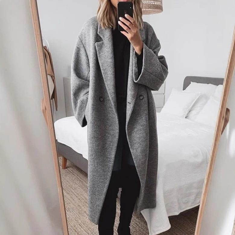Damen Eleganter Oversized-Mantel R&B