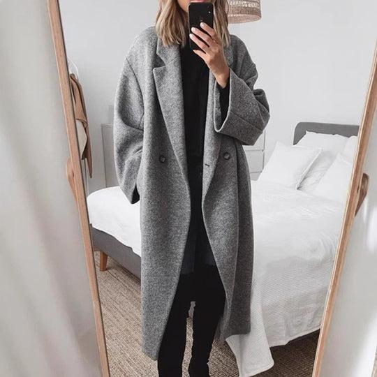 Damen Eleganter Oversized-Mantel R&B