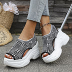 Damen Wedge-Sneaker mit schnittigem Design und atmungsaktivem Obermaterial R&B