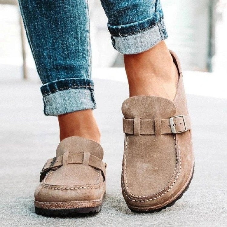 Damen Mokassins im zeitlosen Design mit verstellbarem Riemen R&B