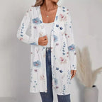 Damen Florale Kimono-Jacke