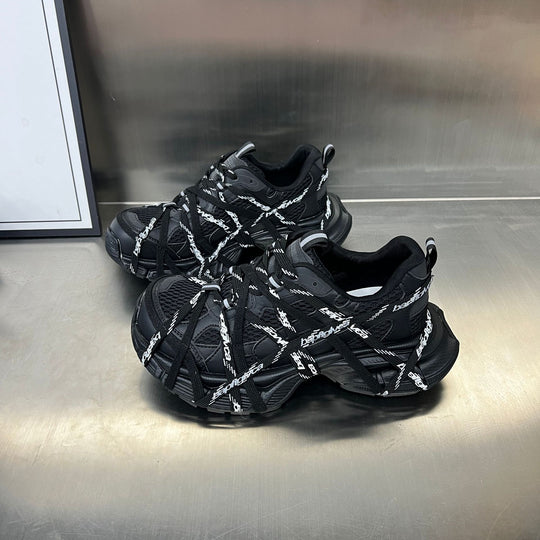 Damen Sportliche Hybrid Sneakers mit elastischer Netzstruktur und stabiler Gummisohle R&B