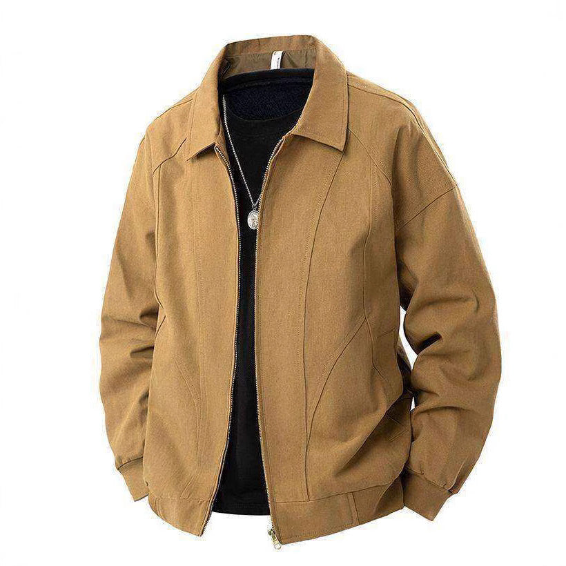 Herren lässige Übergangsjacke mit modernem Stehkragen und seitlichen Eingrifftaschen R&B