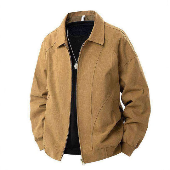 Herren lässige Übergangsjacke mit modernem Stehkragen und seitlichen Eingrifftaschen R&B
