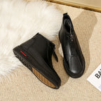 Damen modische Stiefel mit seitlichem Reißverschluss und bequemer Sohle