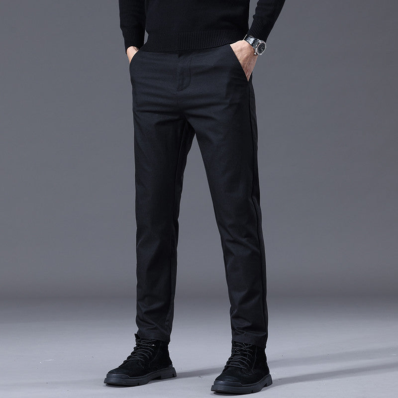 Herren entspannte Slim-Fit Hose mit praktischen Eingrifftaschen R&B