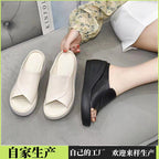 Damen Wedge-Sandaletten mit modischem Riemchen-Design und dämpfender Sohle R&B