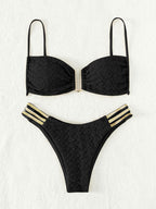 Damen Push-Up Bikini mit raffiniertem Schnürdetail R&B