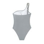 Damen asymmetrischer Cut-Out Einteiler Badeanzug