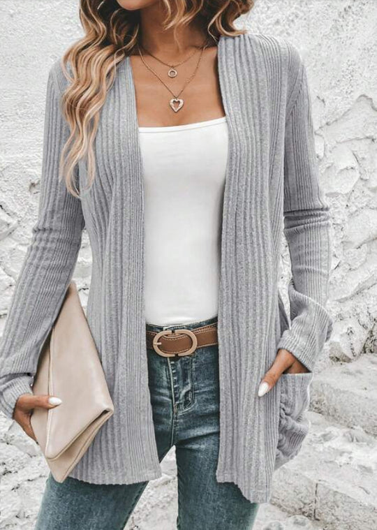 Damen lässiger Strickmantel R&B