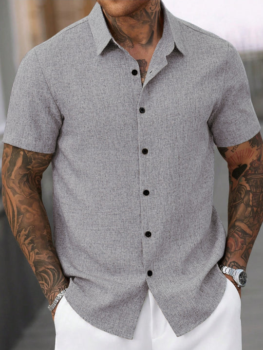 Herren Kurzarmhemd R&B