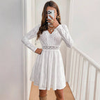 Damen Kleid mit Wellenmuster R&B