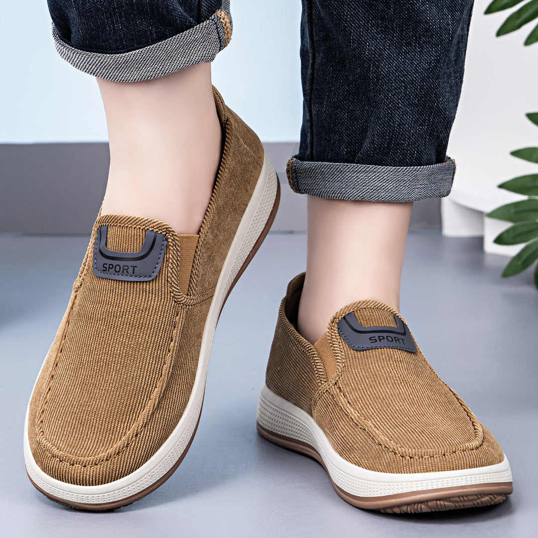 Damen Bequeme Slip-On Sport-Schuhe aus elastischem Gewebe R&B