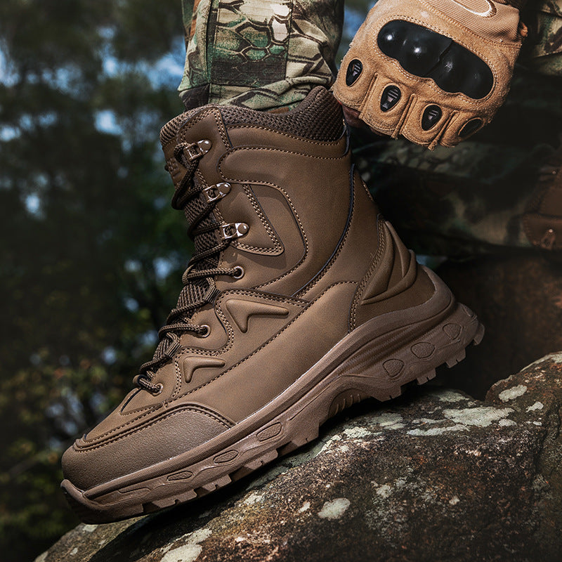 Herren modische Outdoor-Boots mit hohem Knöchelschutz und rutschfester Sohle R&B