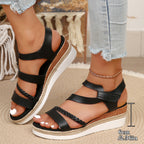 Damen Sportliche Sandalen mit geflochtenem Riemendesign und luftiger Sohle R&B