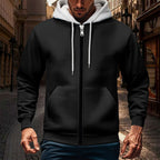 Herren Kapuzenjacke mit doppellagigem Material R&B