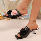 Damen Offene Schuhe mit floralen Akzenten R&B