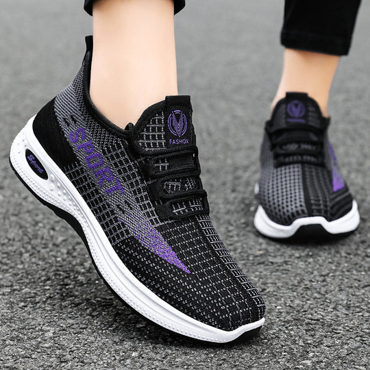Damen Sportliche und atmungsaktive Fitness Sneakers R&B