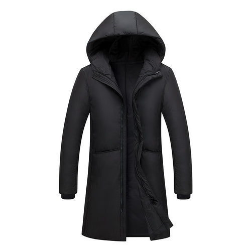 Damen lange Steppjacke mit großzügiger Kapuze und praktischen Taschen R&B